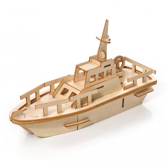 Drewniane Puzzle Model 3D Little Story - Jacht