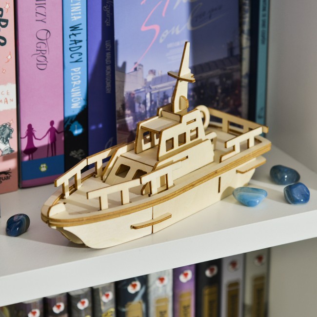 Drewniane Puzzle Model 3D Little Story - Jacht