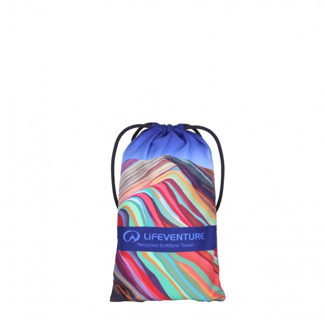 Ręcznik szybkoschnący SoftFibre Recycled Lifeventure - Rainbow Mountain 150x90 cm