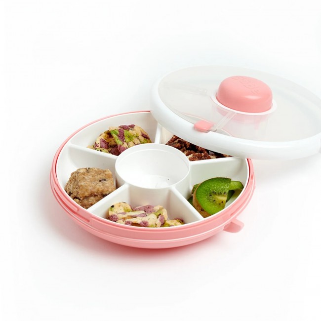 Pojemnik na przekąski Snack Spinner Gobe - Coral Pink