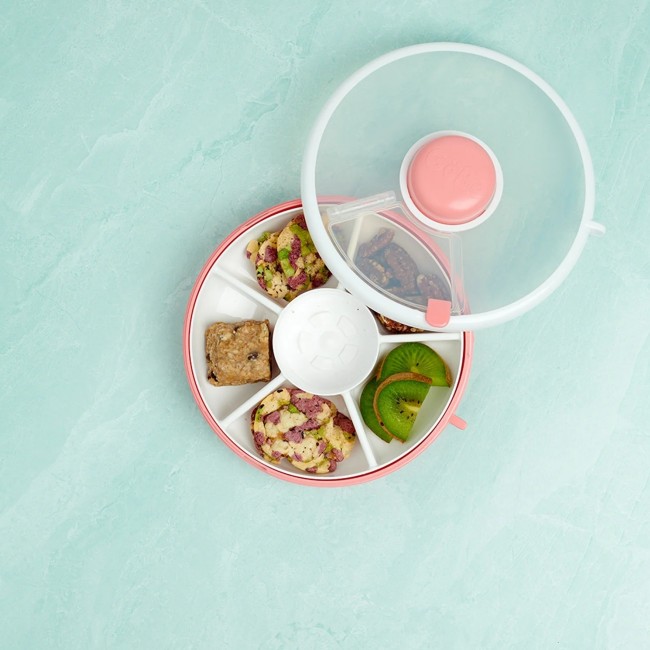 Pojemnik na przekąski Snack Spinner Gobe - Coral Pink