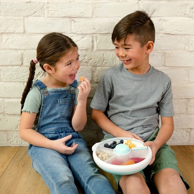 Duży pojemnik na przekąski Snack Spinner Gobe - Macaron Blue