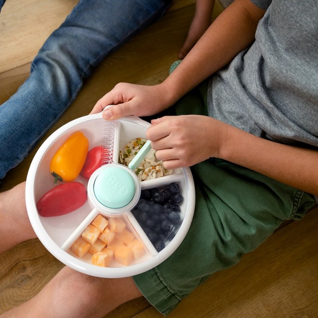 Duży pojemnik na przekąski Snack Spinner Gobe - Macaron Blue
