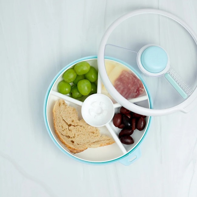 Duży pojemnik na przekąski Snack Spinner Gobe - Macaron Blue
