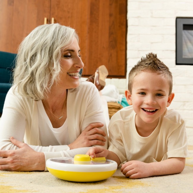 Duży pojemnik na przekąski Snack Spinner Gobe - Macaron Blue