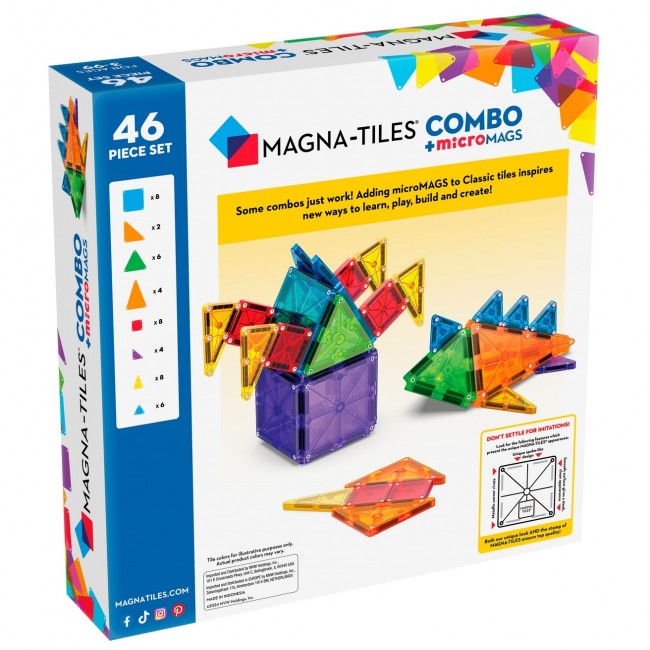 Klocki magnetyczne MAGNA-TILES - microMAGS Combo 46 el.