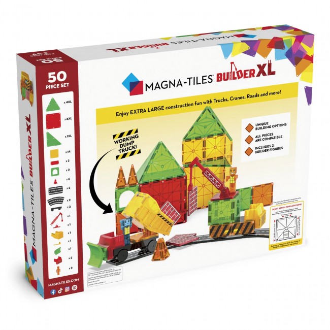 Klocki magnetyczne MAGNA-TILES - Builder XL 50 el.