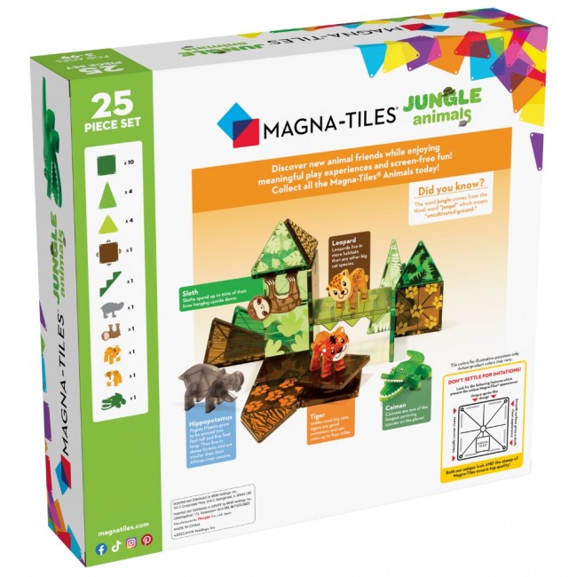 Klocki magnetyczne MAGNA-TILES - Jungle Animals 25 el.
