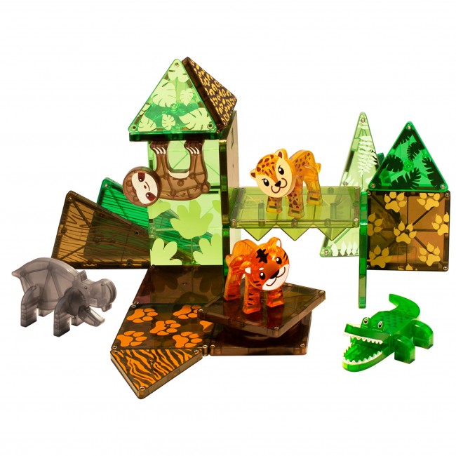 Klocki magnetyczne MAGNA-TILES - Jungle Animals 25 el.