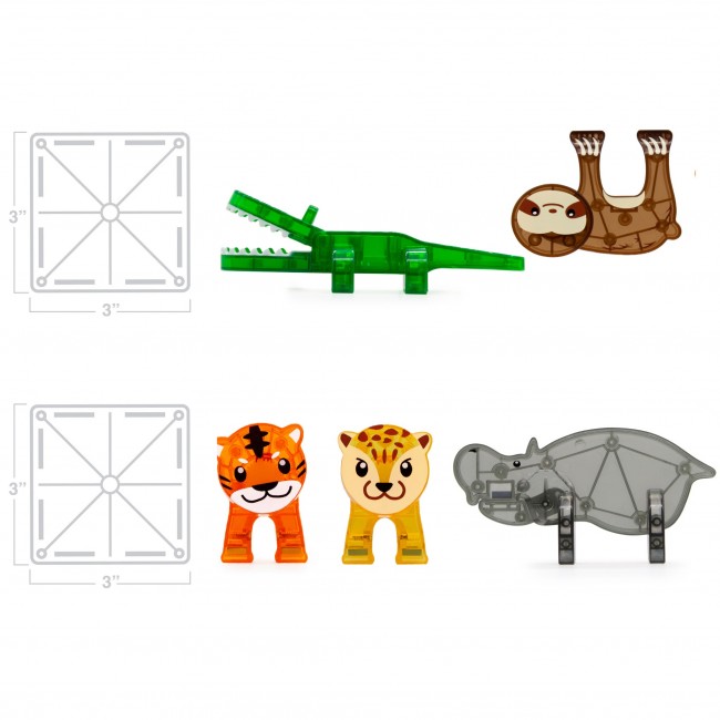 Klocki magnetyczne MAGNA-TILES - Jungle Animals 25 el.