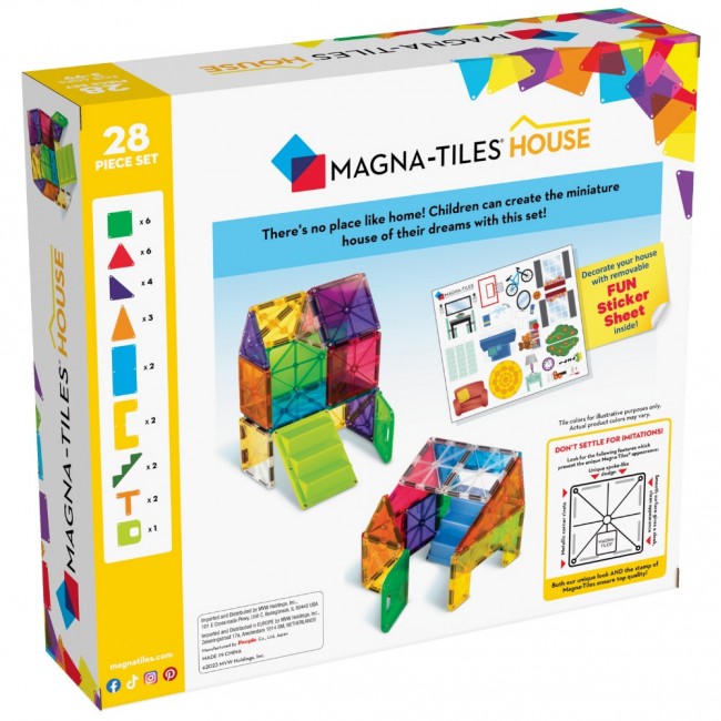 Klocki magnetyczne MAGNA-TILES - House 28 el.