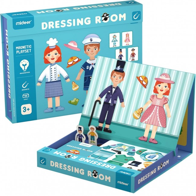 Magnetyczna układanka i gra 2w1 mideer - Ubrania