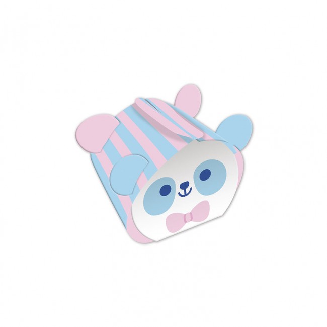 Zestaw kreatywny 12 pudełek z papieru kawaii do samodzielnego wykonania Janod 7+