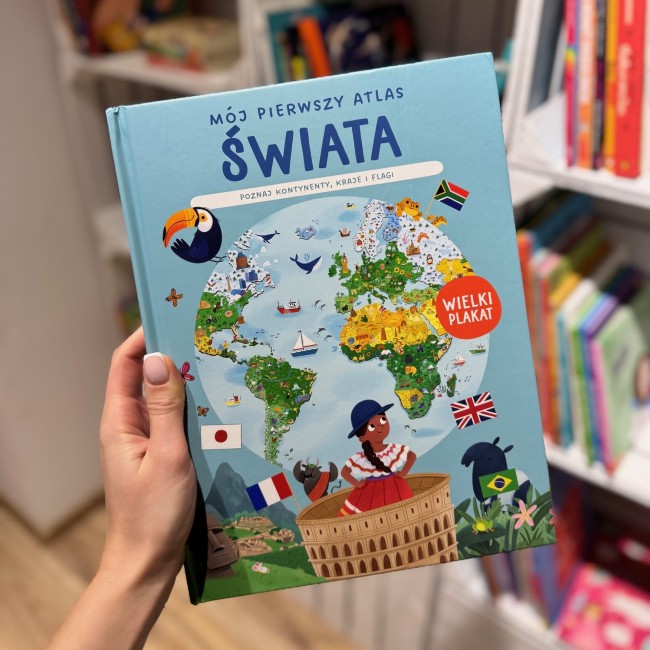 Książka "Mój pierwszy atlas świata. Poznaj każdy kontynent." Wydawnictwo Yoyo Books