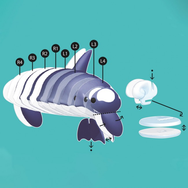 Puzzle 3D Apli Kids Ocean - Orka