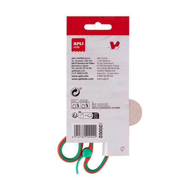 Nożyczki dla przedszkolaków Apli Kids 13 cm - czerwone