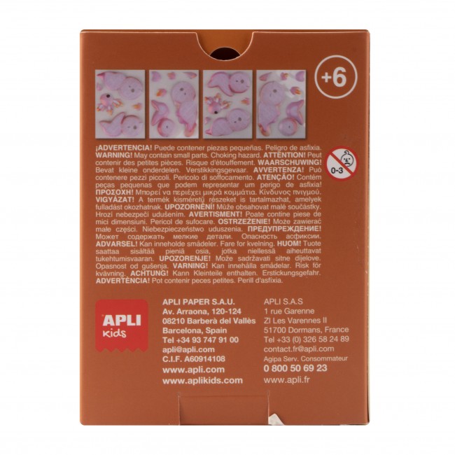 Puzzle 3D Apli Kids Smoki - Różowy