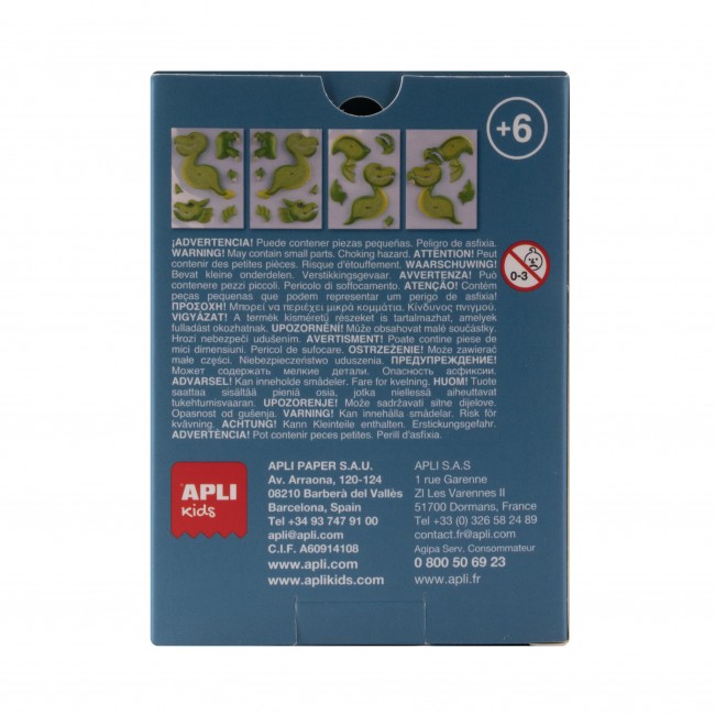 Puzzle 3D Apli Kids Smoki - Zielony