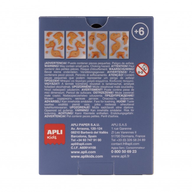Puzzle 3D Apli Kids Smoki - Żółty