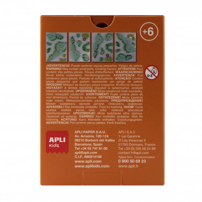 Puzzle 3D Apli Kids Smoki - Turkusowy