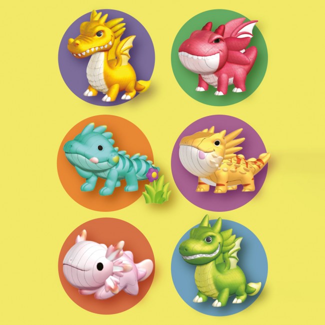 Puzzle 3D Apli Kids Smoki - Pomarańczowy