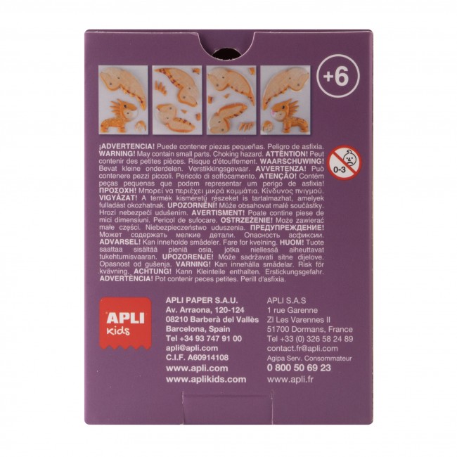 Puzzle 3D Apli Kids Smoki - Pomarańczowy