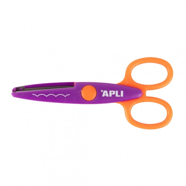 Kreatywne nożyczki szkolne Apli Kids 13 cm Fala 1