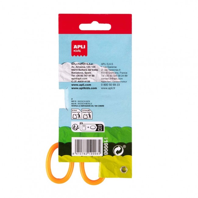 Kreatywne nożyczki szkolne Apli Kids 13 cm Fala 1