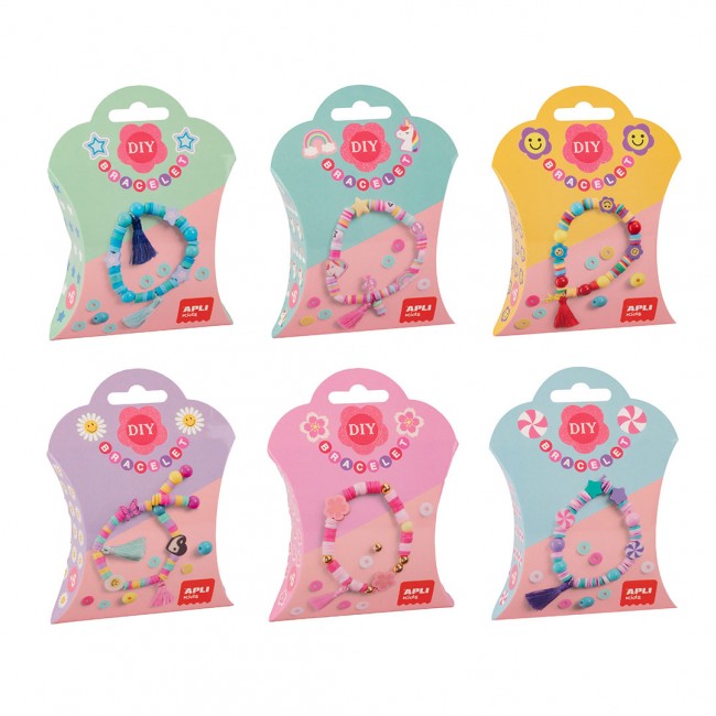 Zestaw do robienia bransoletek DIY Apli Kids - Kwiaty