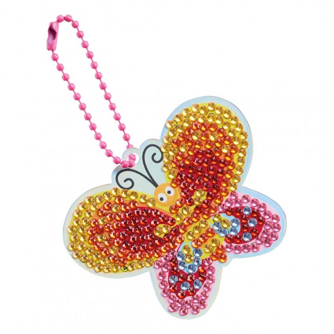 Zestaw do robienia diamentowych breloczków DIY Apli Kids - Motyl