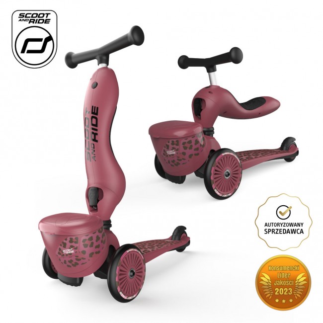 Hulajnoga i rowerek 2w1 Highwaykick 1 Lifestyle SCOOTANDRIDE 1-5 lat - Wildcat