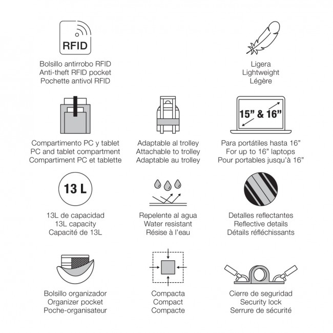 Plecak Back To Work Miquelrius - Czarny 13L