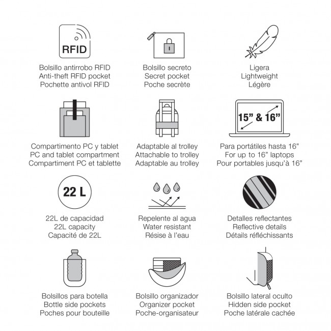 Plecak Back To Work Miquelrius - Czarny 22L