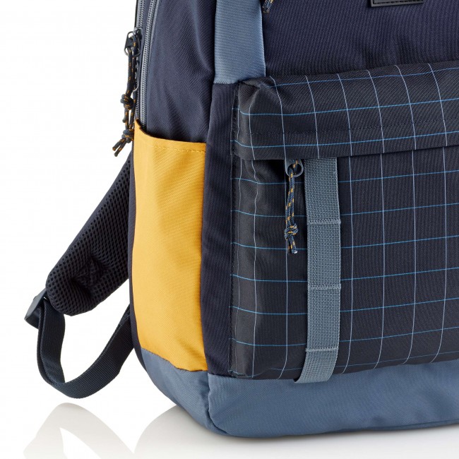 Plecak szkolny trzykomorowy Amsterdam Miquelrius - Rider Black 28L