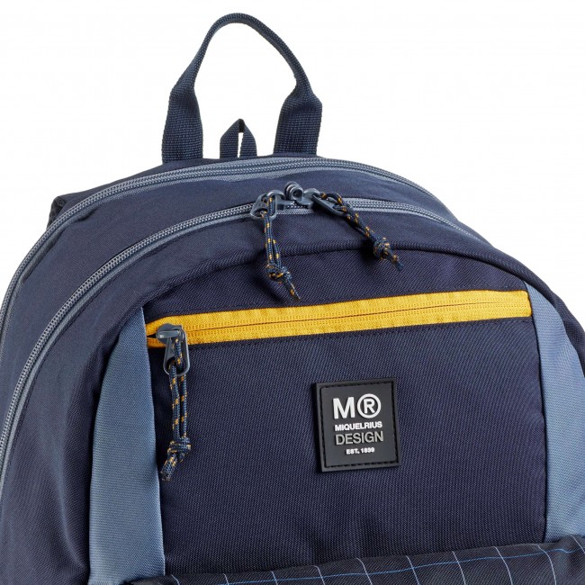 Plecak szkolny trzykomorowy Amsterdam Miquelrius - Rider Black 28L