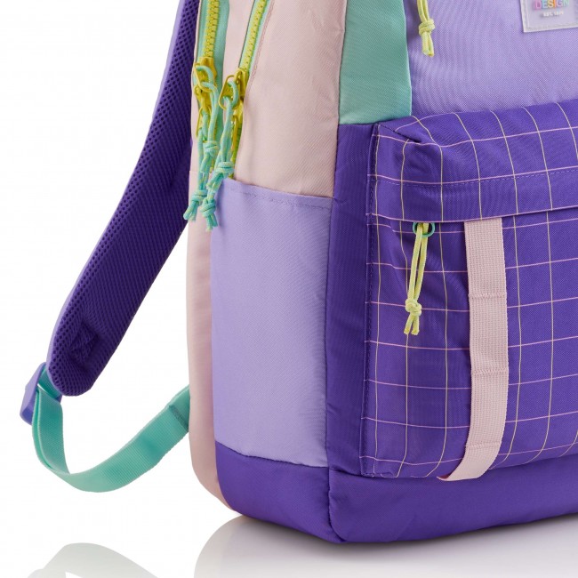 Plecak szkolny trzykomorowy Amsterdam Miquelrius - Rider Violet 28L