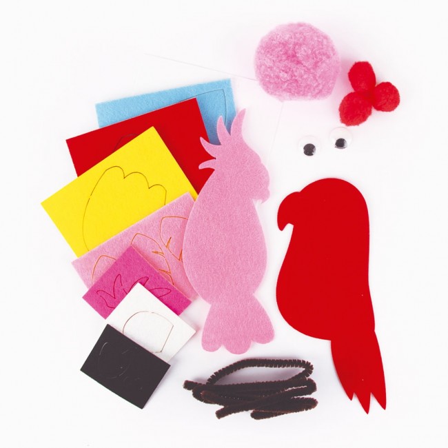 Zestaw kreatywny DIY Craft Kit Apli Kids - Filcowe Ptaki