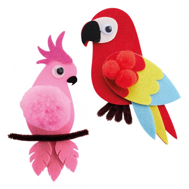 Zestaw kreatywny DIY Craft Kit Apli Kids - Filcowe Ptaki