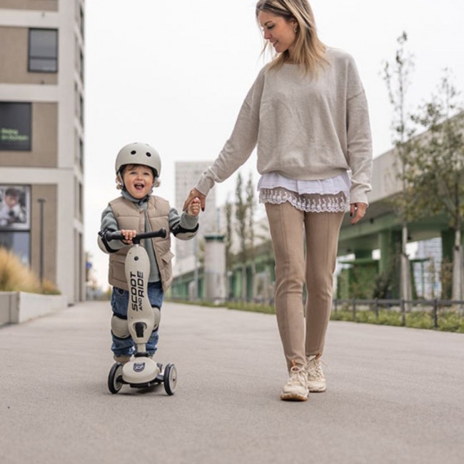 Zestaw ochraniaczy dla dzieci SCOOTANDRIDE S - Ash