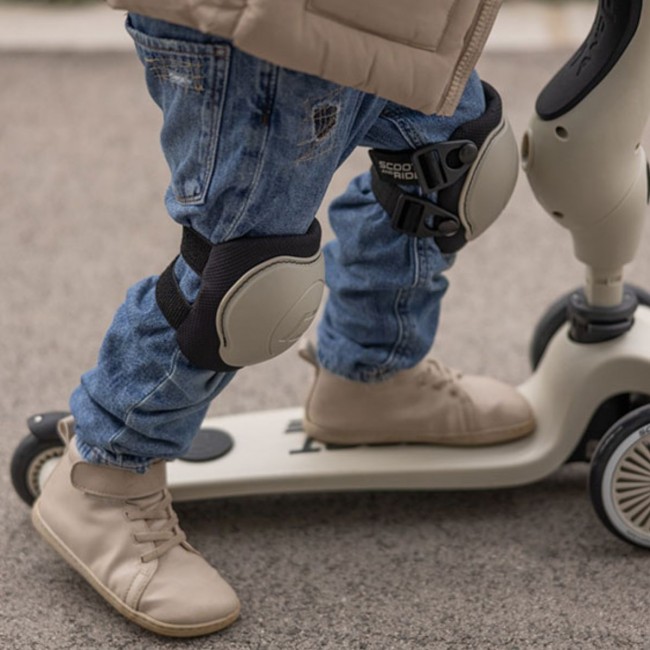Zestaw ochraniaczy dla dzieci SCOOTANDRIDE S - Ash