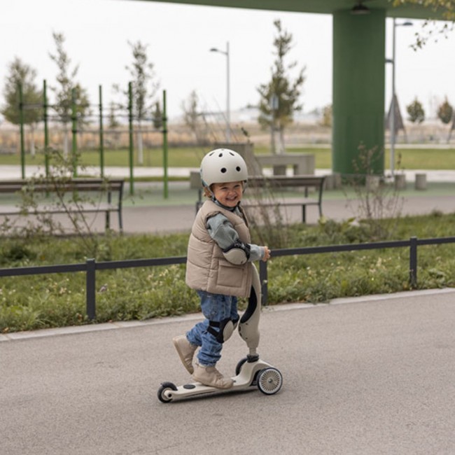Zestaw ochraniaczy dla dzieci SCOOTANDRIDE S - Ash