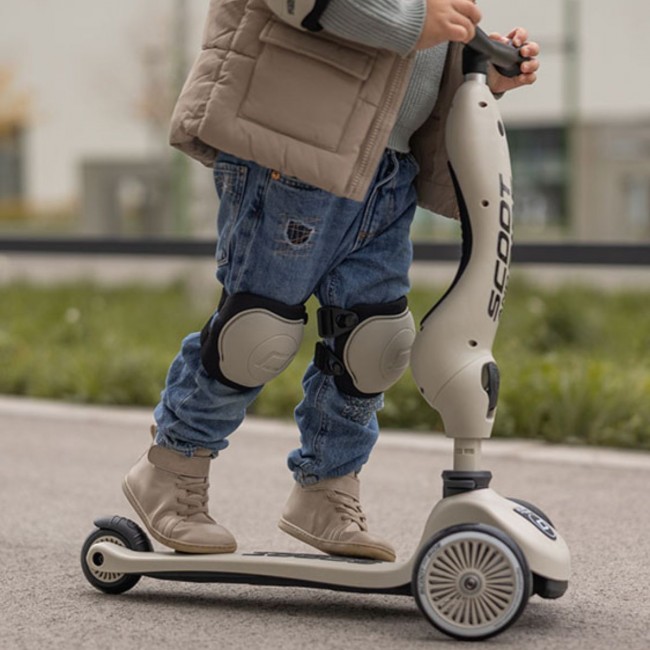 Zestaw ochraniaczy dla dzieci SCOOTANDRIDE S - Ash