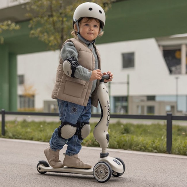 Zestaw ochraniaczy dla dzieci SCOOTANDRIDE S - Ash