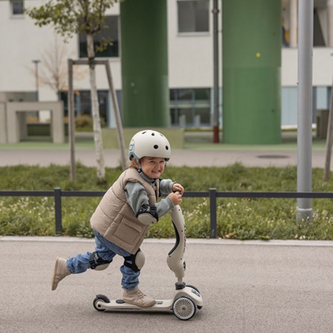 Zestaw ochraniaczy dla dzieci SCOOTANDRIDE S - Ash