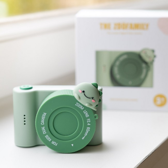 Aparat cyfrowy dla dzieci Full HD Urban Zoo The Zoofamily - Dinozaur zielony