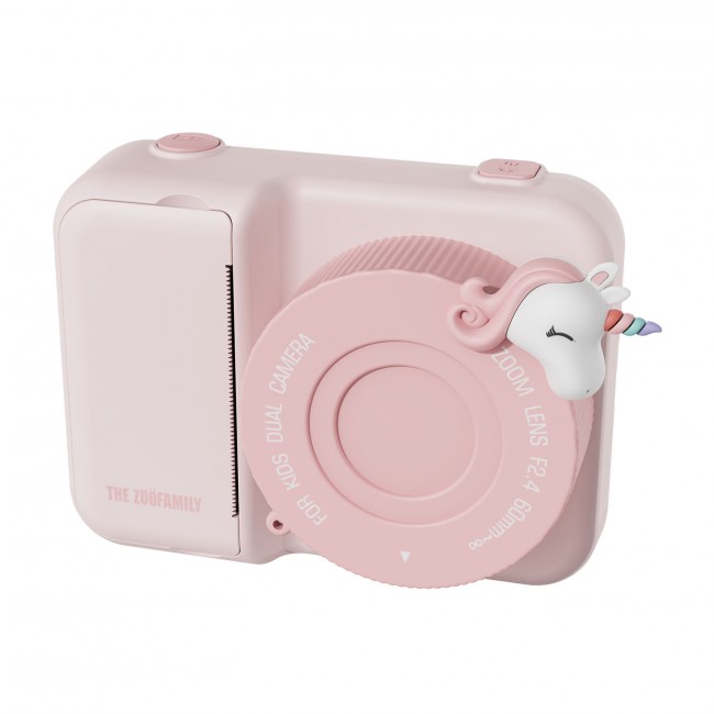 Aparat cyfrowy z drukarką dla dzieci Zoo Print The Zoofamily - Jednorożec