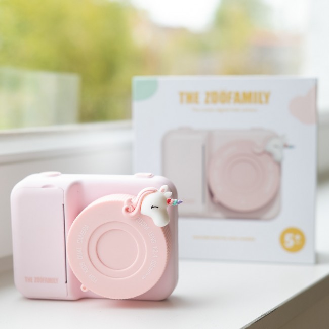 Aparat cyfrowy z drukarką dla dzieci Zoo Print The Zoofamily - Jednorożec