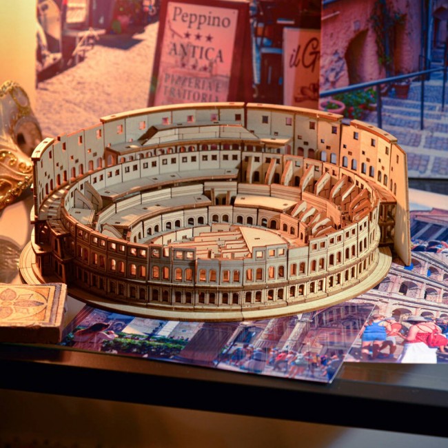 Drewniane Puzzle Model 3D Little Story - Koloseum