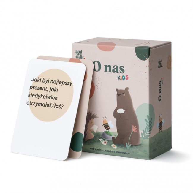 Gra w szczerość, karty z pytaniami And We Talk - O nas Kids