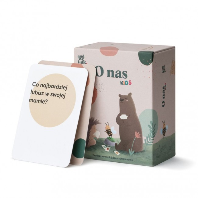 Gra w szczerość, karty z pytaniami And We Talk - O nas Kids
